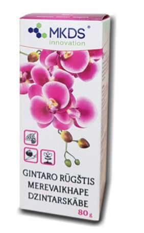 Dzintarskābe 80g promotes flowering and growth