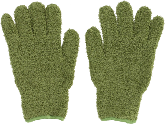 Gloves for cleaning plant leaves