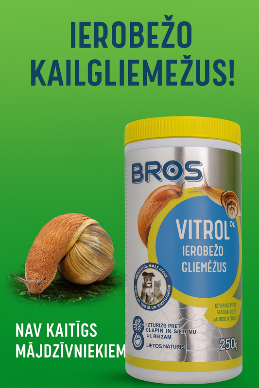 Vitrol GB 250g for garden snails, Spanish snails, snails