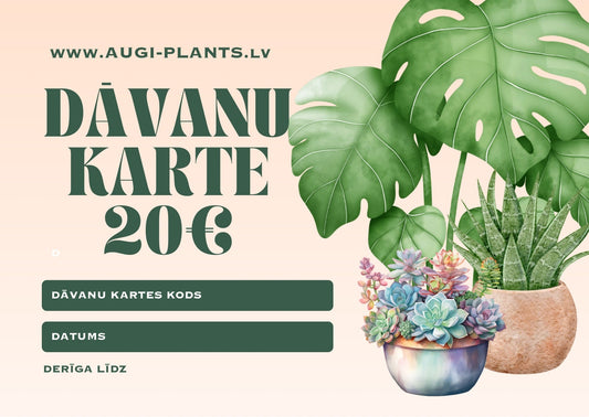 Dāvanu karte - www.augi-plants.lv